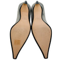 Load image into Gallery viewer, Lanvin Silver Leather Swing Pumps