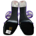 Load image into Gallery viewer, Valentino Purple Patent Leather Chain Open Toe Sandals