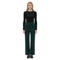 Load image into Gallery viewer, Chloe Lightless Green Wool Trouser Pants