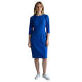 Load image into Gallery viewer, Narciso Rodriguez Cobalt Blue Fitted Crepe Midi Dress