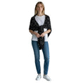 Load image into Gallery viewer, Michael Kors Collection Charcoal Grey Leopard Embroidered Sequined Cashmere Scarf