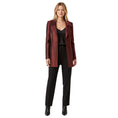Load image into Gallery viewer, Callaghan Vintage Maroon Red Metallic Chevron Jacquard Blazer Jacket