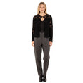Load image into Gallery viewer, Krizia Black Sequin and Bead Embellished Cut Out Knit Blazer