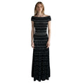 Load image into Gallery viewer, Alexander McQueen Black / White Patterned Knit Maxi Dress