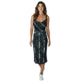 Load image into Gallery viewer, Zac Posen Ocean Blue Python Metallic Jacquard Cocktail Midi Dress