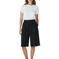 Load image into Gallery viewer, Max Mara Navy Blue Cuffed Cropped Wool Pants