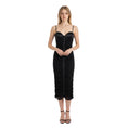 Load image into Gallery viewer, Elisabetta Franchi Black Drape Detailed Jersey Stretch Midi Dress