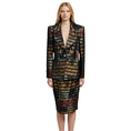 Load image into Gallery viewer, Christian Lacroix Vintage Burgundy Multi Metallic Striped Jacquard Jacket and Skirt Suit Set