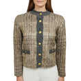 Load image into Gallery viewer, Brunello Cucinelli Taupe / Grey Sequined Cashmere Knit Cardigan Sweater