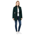 Load image into Gallery viewer, Geoffrey Beene Vintage Dark Green / Black Zip Front Wool Gauze Jacket with Belt