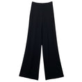 Load image into Gallery viewer, St. John Black Caviar Textured Sheer Chiffon Wide Leg Flowy Pants