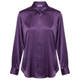 Load image into Gallery viewer, Ralph Lauren Collection Purple Button Front Silk Blouse
