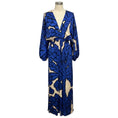 Load image into Gallery viewer, Eugenia Fernandez Blue / Cream Printed Jersey Maxi Dress