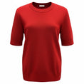 Load image into Gallery viewer, The Row Brick Red Short Sleeved Viscose Knit Sweater