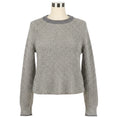 Load image into Gallery viewer, Rag & Bone Grey / White Cotton and Wool Knit Crewneck Pullover Sweater
