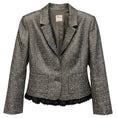 Load image into Gallery viewer, RED Valentino Silver Multi Metallic Jacquard Jacket