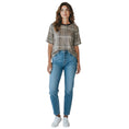 Load image into Gallery viewer, 3.1 Phillip Lim Brown Multi Sequin Plaid Boxy Tee