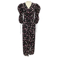 Load image into Gallery viewer, The Kooples Black / Pink Multi Floral Printed Silk Maxi Dress