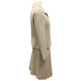 Load image into Gallery viewer, Oscar de la Renta Vintage Beige Cashmere Tweed Jacket and Skirt Suit Set