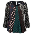 Load image into Gallery viewer, Lanvin Black Multi Patchwork Silk Blouse
