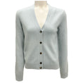 Load image into Gallery viewer, Loro Piana Light Blue Spring Pond Melange Baby Cashmere Parksville Cardigan Sweater