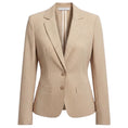 Load image into Gallery viewer, Fabiana Filippi Tan / White Striped Cotton Blazer