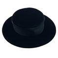 Load image into Gallery viewer, Chanel Black Grosgrain Trimmed Velvet Hat