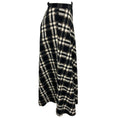 Load image into Gallery viewer, Akris Punto Black / Cream / Camel Plaid Midi Skirt
