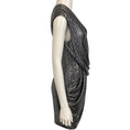 Load image into Gallery viewer, Balmain Silver Metallic Embellished Cocktail Dress