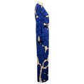 Load image into Gallery viewer, Eugenia Fernandez Blue / Cream Printed Jersey Maxi Dress