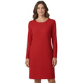 Load image into Gallery viewer, Ralph Lauren Black Label Red Long Sleeved Crepe Dress