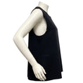 Load image into Gallery viewer, The Row Black 'Grida' Grid Pattern Sleeveless Scuba Jersey Cropped Top