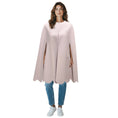 Load image into Gallery viewer, Valentino Lilac Scalloped Hem Wool and Cashmere Cape