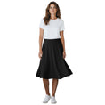 Load image into Gallery viewer, Prada Black Flared Crepe Skirt