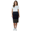 Load image into Gallery viewer, Loro Piana Navy / Purple / Grey Colorblock Cashmere Skirt
