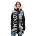 Load image into Gallery viewer, Mackage Grey Suri Camo Rabbit Fur Parka Coat