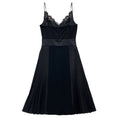Load image into Gallery viewer, Givenchy Black Pleated Sleeveless Lace Cocktail Dress