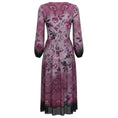 Load image into Gallery viewer, Kobi Halperin Lilac / Pink / Midnight Blue Multi Chloe Floral and Paisley Print Midi Dress