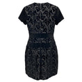 Load image into Gallery viewer, Alexander McQueen Black / Beige Leaf Design Brocade Velvet Short Sleeved Dress