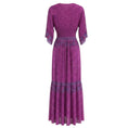 Load image into Gallery viewer, Ba&sh Fuchsia Maya Botanical Faux Wrap Maxi Dress