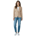 Load image into Gallery viewer, Fabiana Filippi Tan / White Striped Cotton Blazer