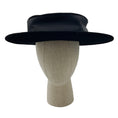 Load image into Gallery viewer, Chanel Vintage Rare Black Grosgrain Trimmed Velvet Hat