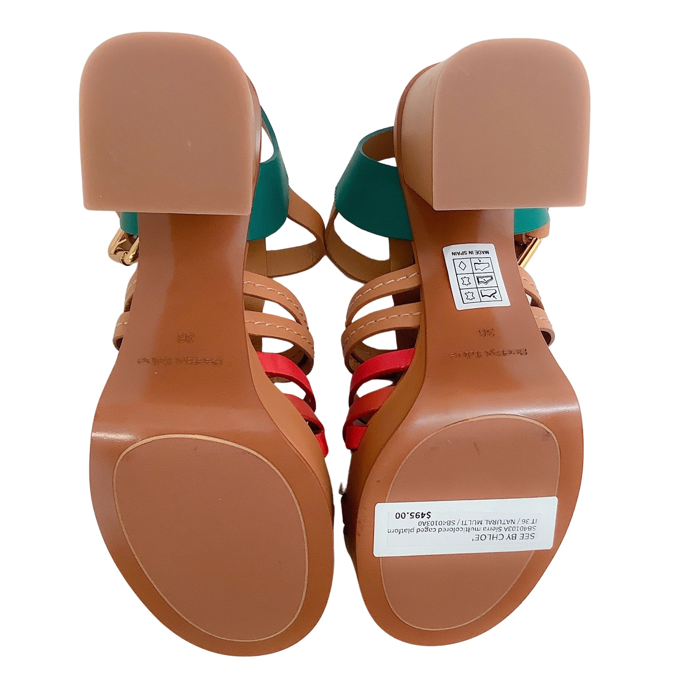 See by Chloe Sierra Multi Caged Platform Sandals