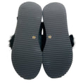 Load image into Gallery viewer, Henry Beguelin Black Fur Grattato Sandals