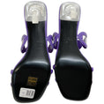 Load image into Gallery viewer, Valentino Purple Patent Leather Chain Open Toe Sandals