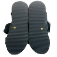 Load image into Gallery viewer, Henry Beguelin Black Fur Grattato Sandals
