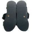 Load image into Gallery viewer, Henry Beguelin Black Fur Grattato Sandals