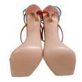 Load image into Gallery viewer, Gianvito Rossi Multi Metallic Ribbon Uptown Sandals