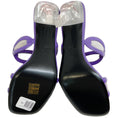 Load image into Gallery viewer, Valentino Purple Patent Leather Chain Open Toe Sandals