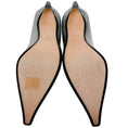 Load image into Gallery viewer, Lanvin Silver Leather Swing Pumps